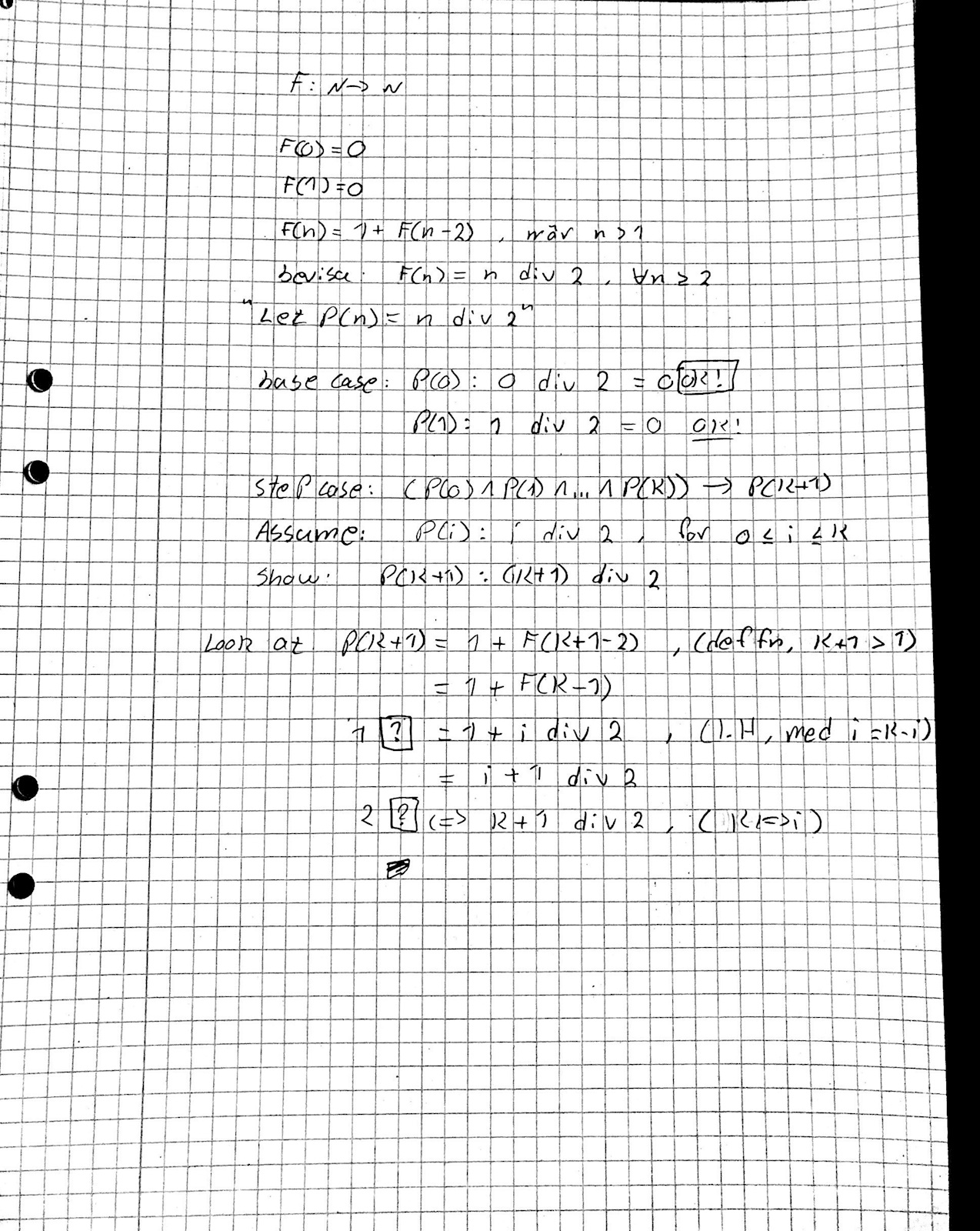 Stark Induktion (Matematik/Universitet) – Pluggakuten