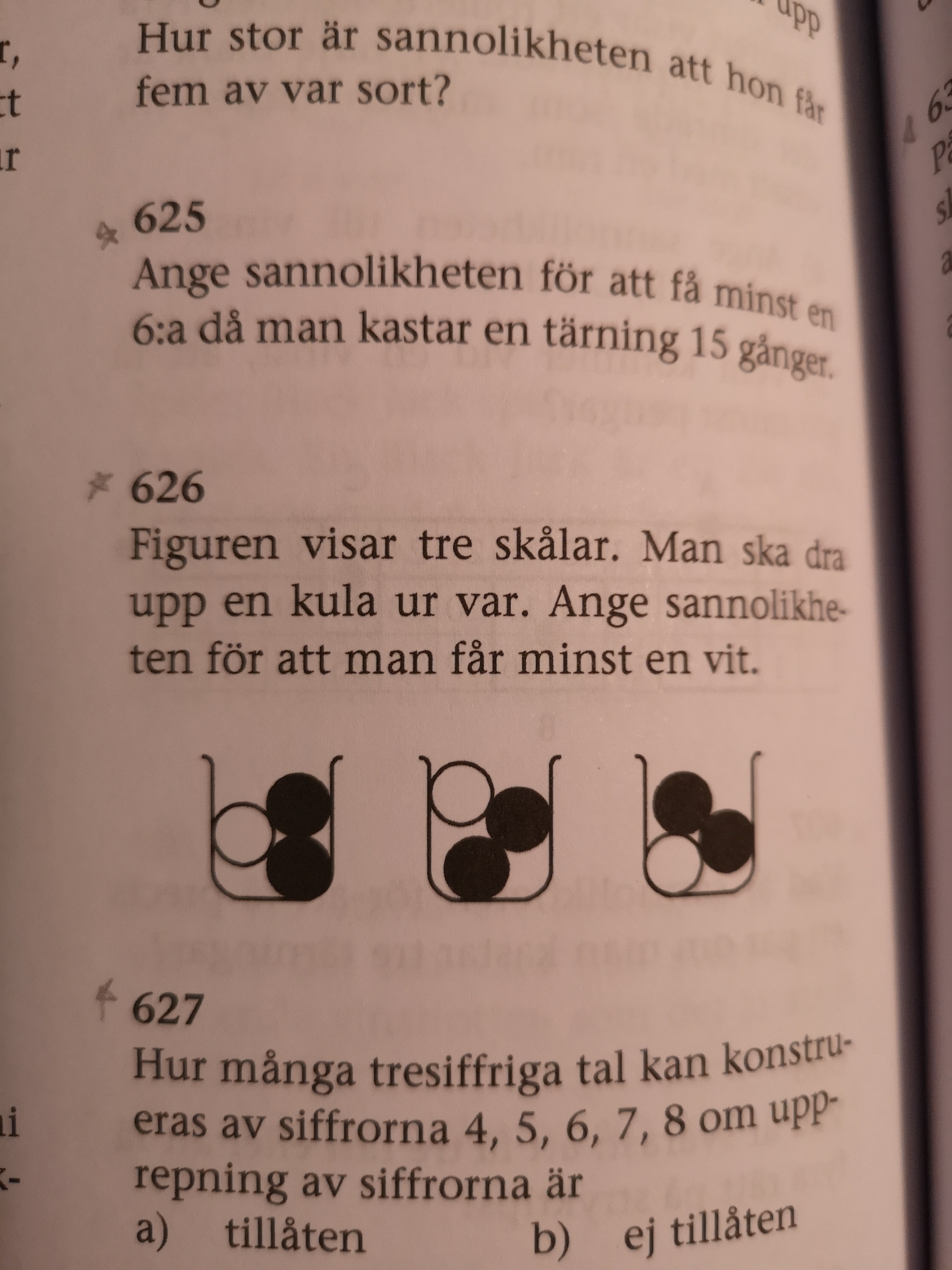 Sannolikhet 625 (Matematik/Matte 1/Sannolikhet Och Statistik) – Pluggakuten