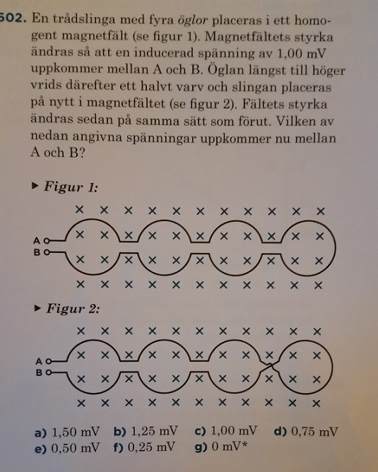 Fysik 1000, Induktion, Uppgift 602 (Fysik/Fysik 2) – Pluggakuten