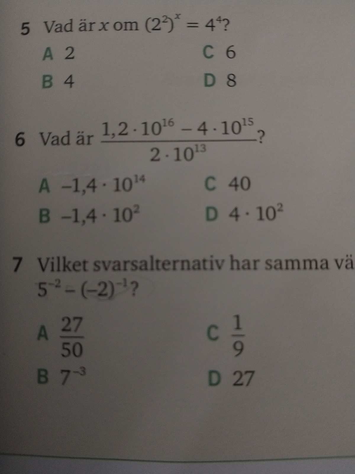 Division Med Potenser (Matematik/Matte 1/Algebra) – Pluggakuten