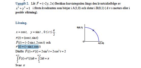 Vektoranalys: Bissen. (Matematik/Universitet) – Pluggakuten