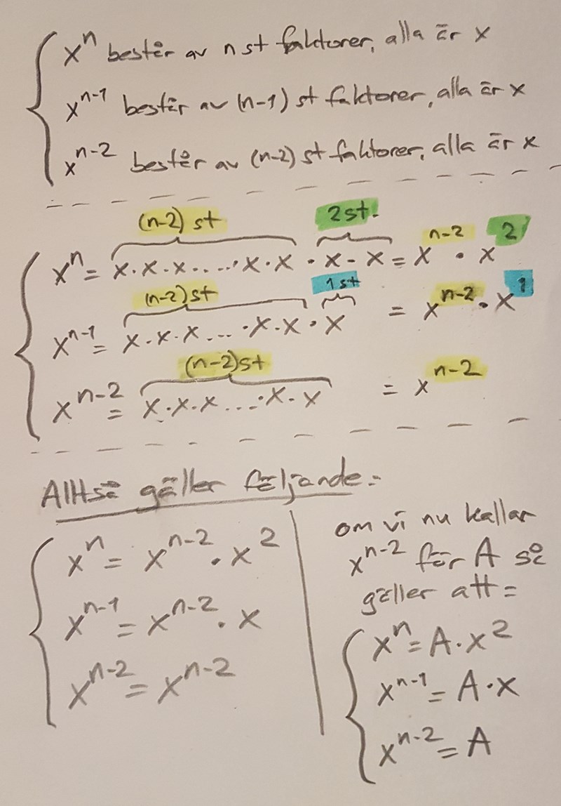 Problematiskt Matematik Matte 3 Polynom Och Ekvationer Pluggakuten