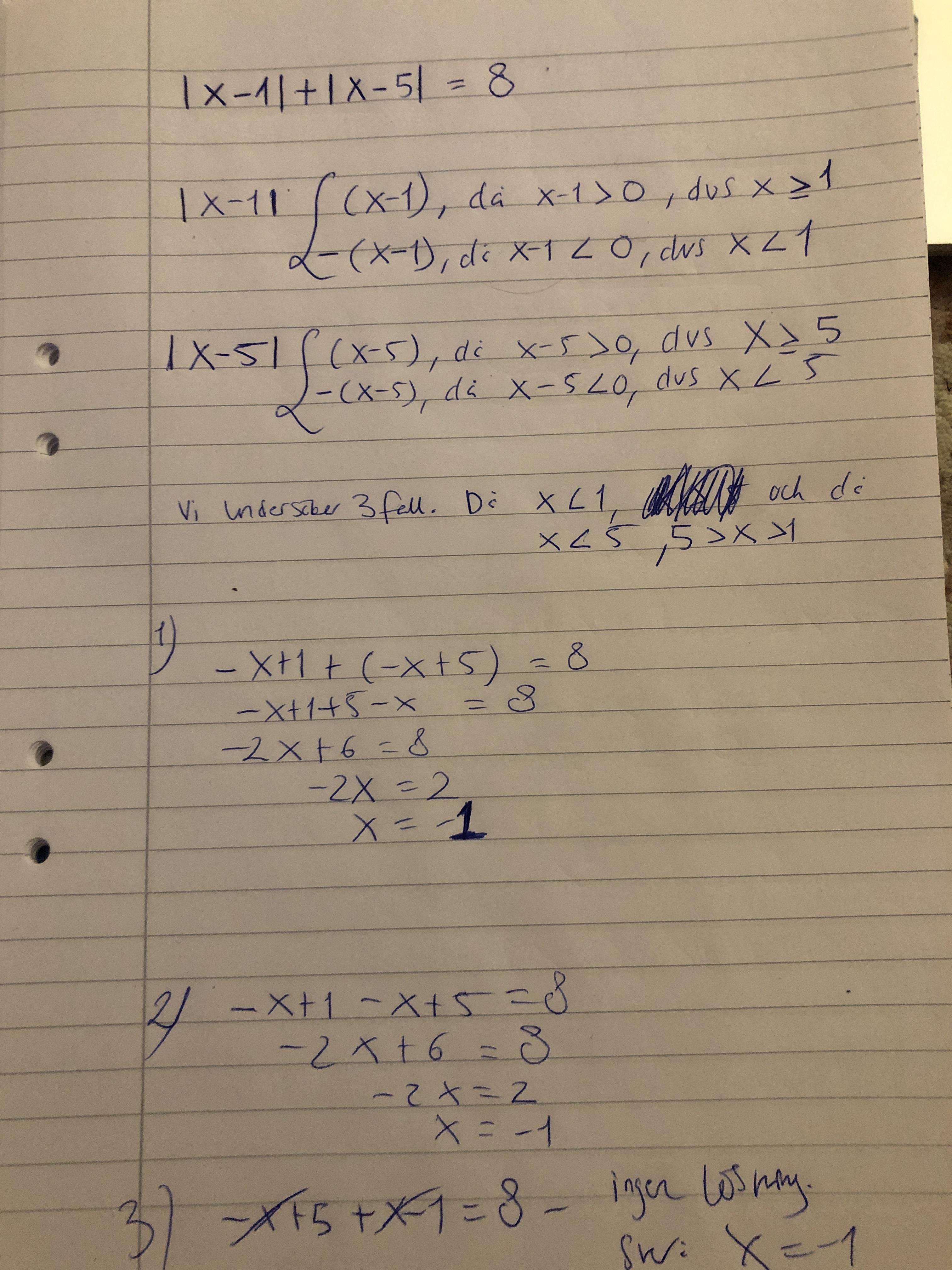 Absolutbelopp (Matematik/Matte 3) – Pluggakuten