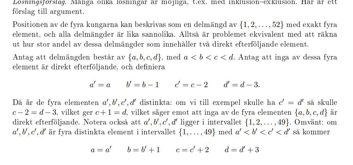 Algebra Och Kombinatorik (Matematik/Universitet) – Pluggakuten