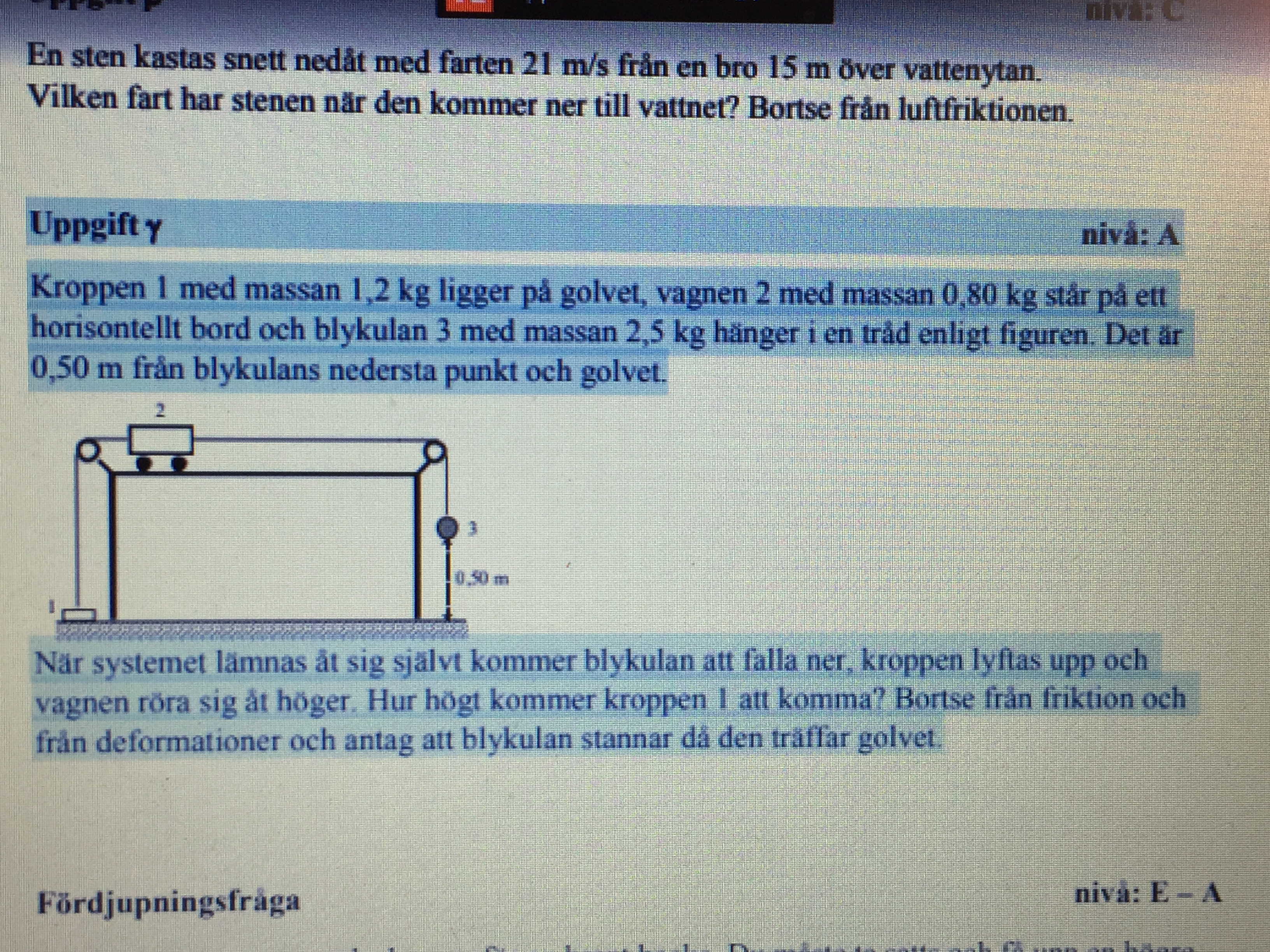 Fysik 1 Energi (Fysik/Fysik 1) – Pluggakuten