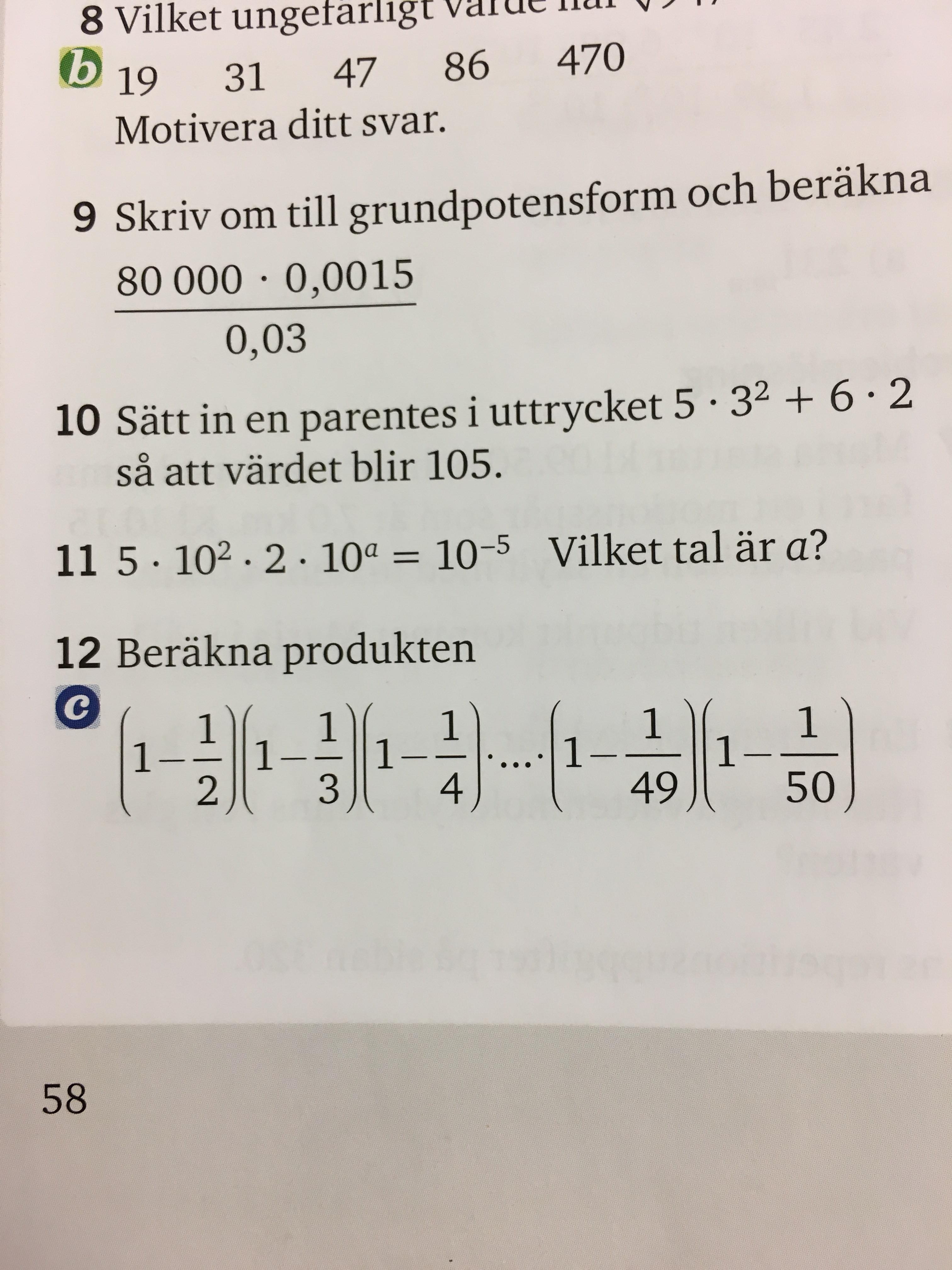 Matematik 5000 1c. Blandade övningar 1A Uppgift 12 (Matematik/Matte 1 ...