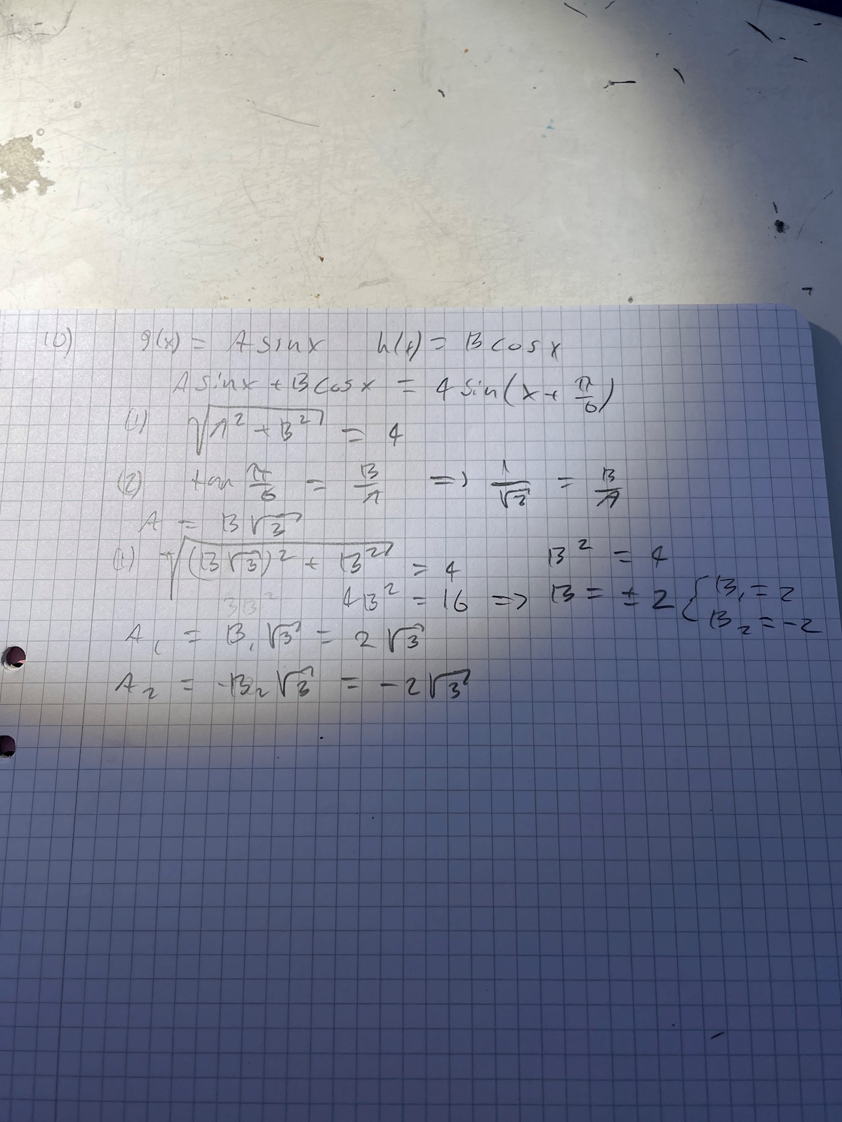 Bestäm A Och B (Matematik/Matte 4/Trigonometri) – Pluggakuten