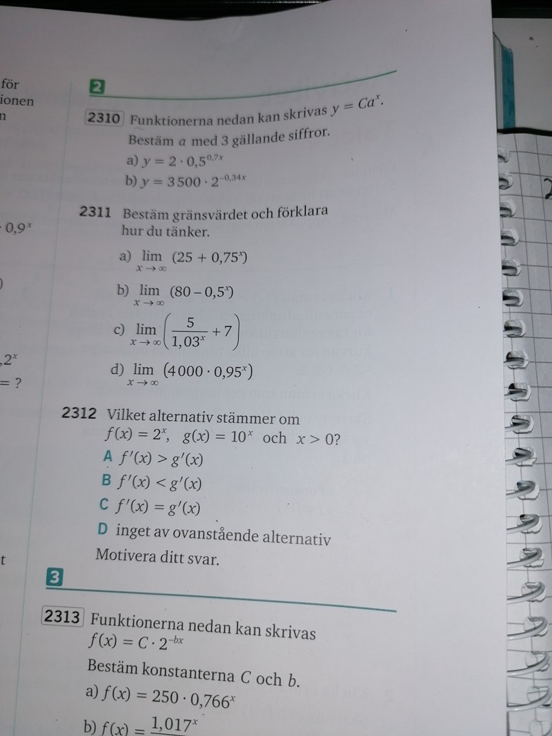 Derivatan Av Exponentialfunktioner Matematik Matte 3 Pluggakuten