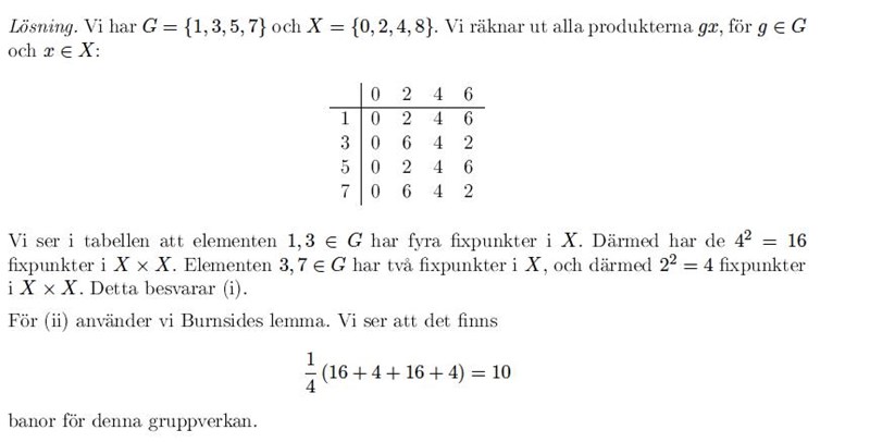 En Uppgift Av Grupper Och Inverterara Element Matematik Universitet Pluggakuten