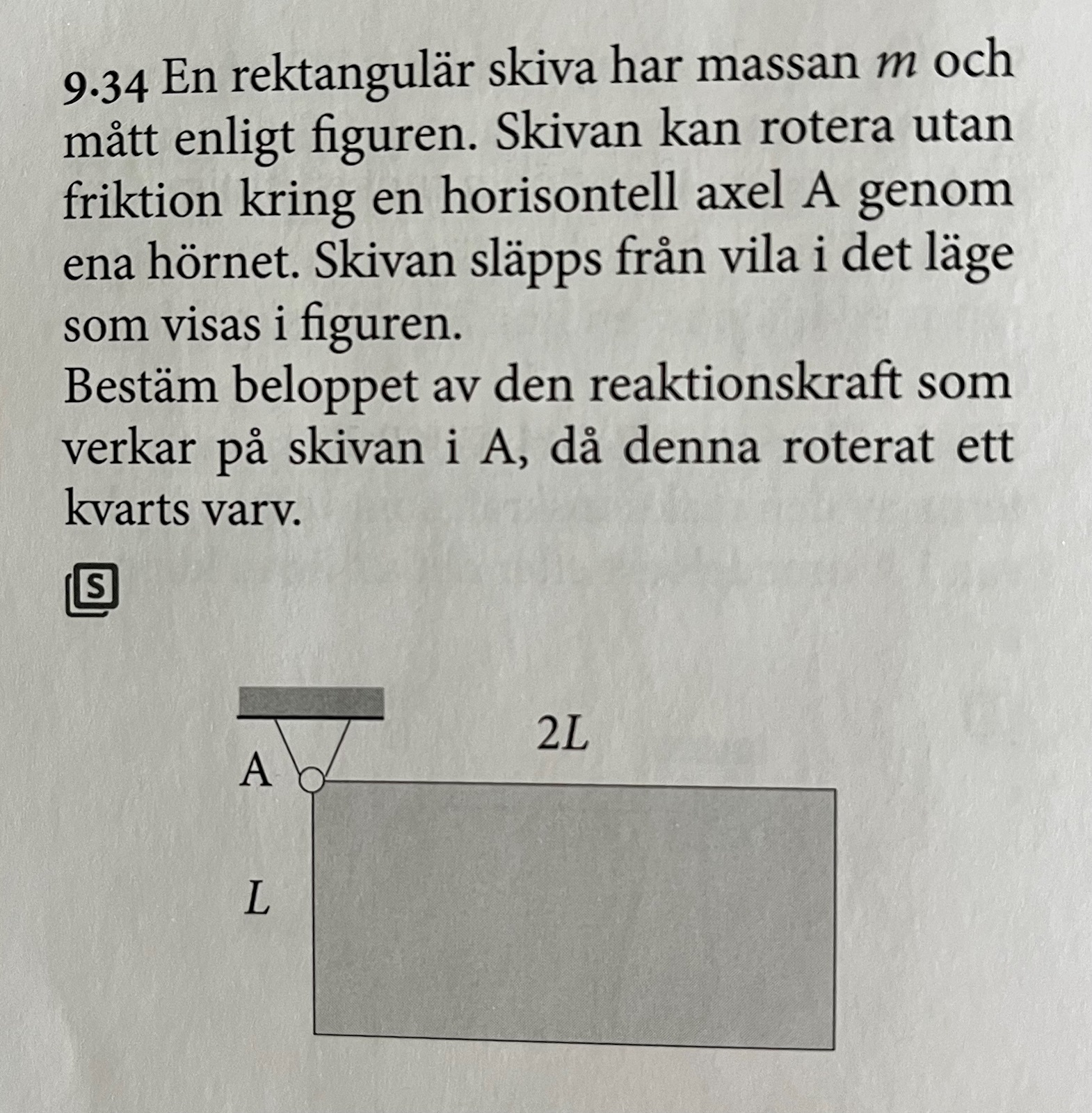 Stelkroppsdynamik - Roterande Skiva (Fysik/Universitet) – Pluggakuten