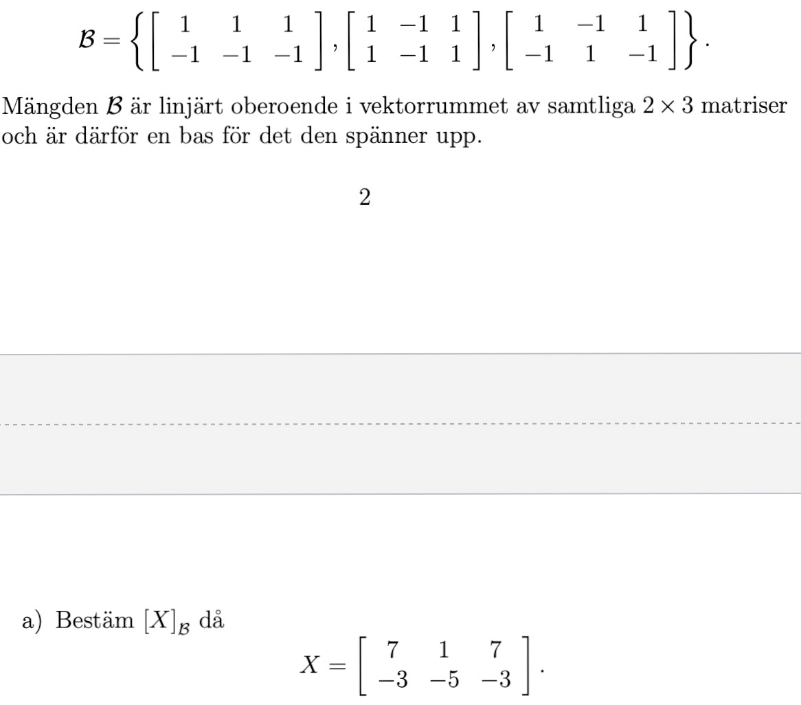 Bestäm B I R^n (Matematik/Universitet) – Pluggakuten