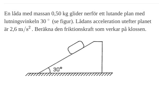 Beräkna Friktionskraft (Fysik/Fysik 1) – Pluggakuten