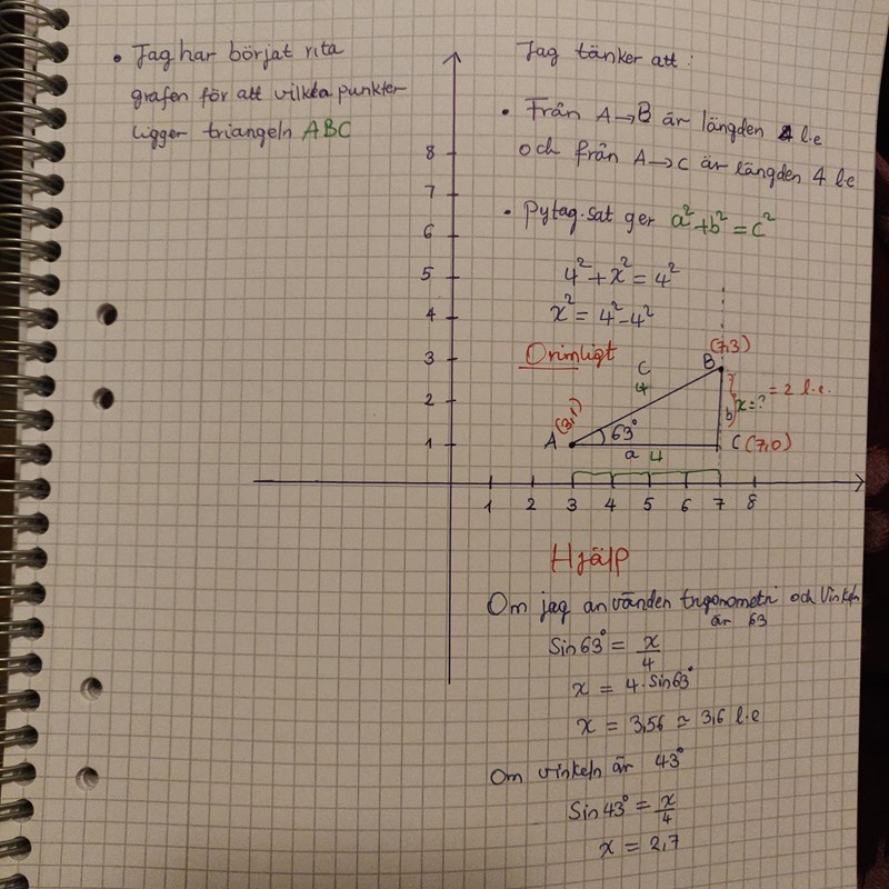 Trigonometri Matematik Matte 1 Geometri Pluggakuten