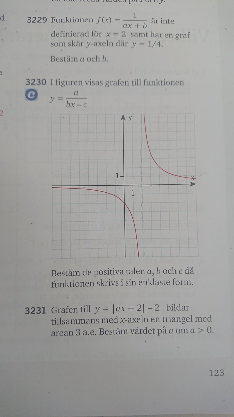 Bestam De Positiva Talen A B Och C Till Funktionen Y A Bx C Matematik Matte 4 Grafer Och Asymptoter Pluggakuten