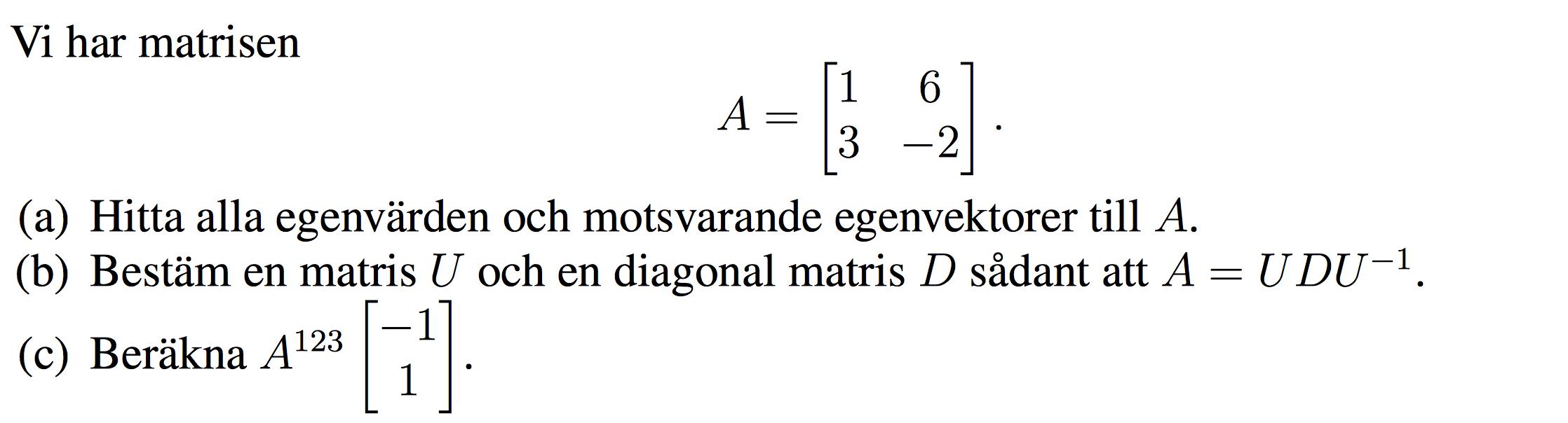 Egenvärden Och Egenvektorer (Matematik/Universitet) – Pluggakuten