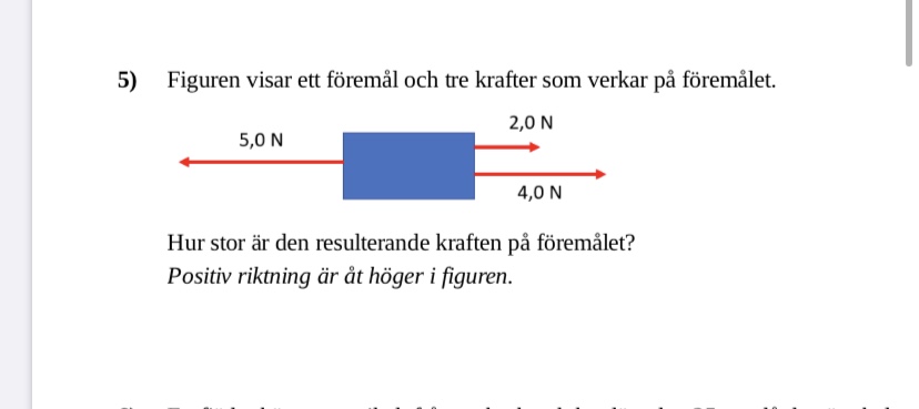 Resulterande Kraft (Fysik/Fysik 1) – Pluggakuten