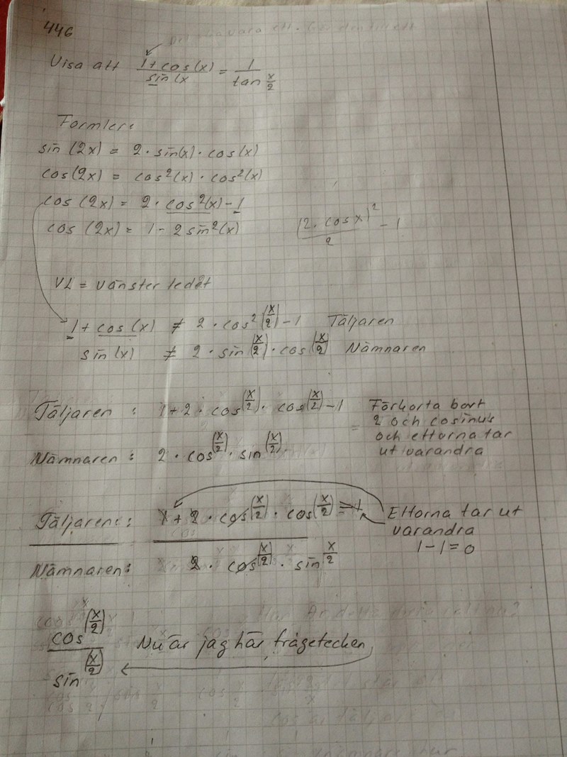 Visa Att Matematik Matte 4 Trigonometri Pluggakuten