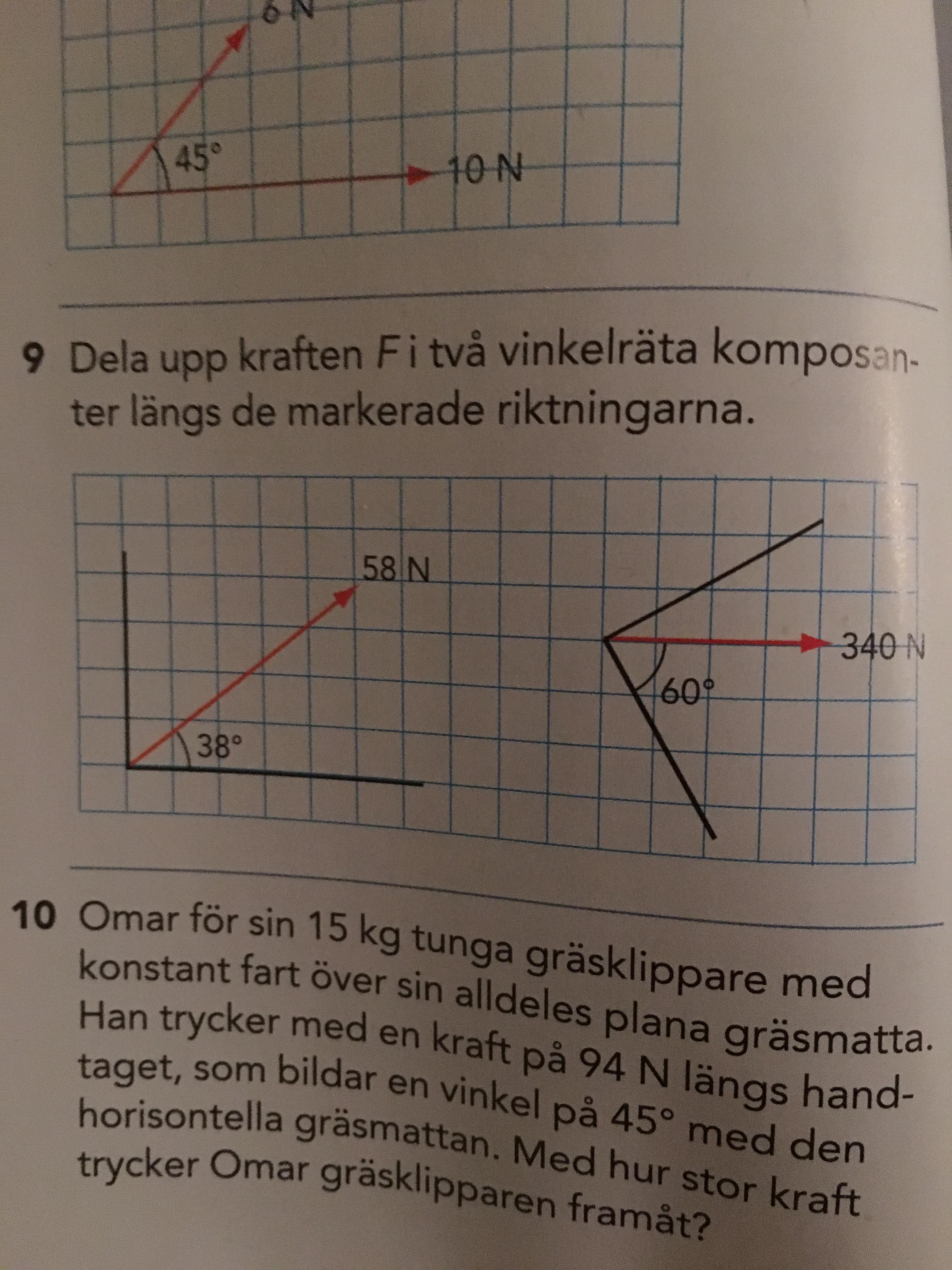 Komposanter-Krafter (Fysik/Fysik 1) – Pluggakuten