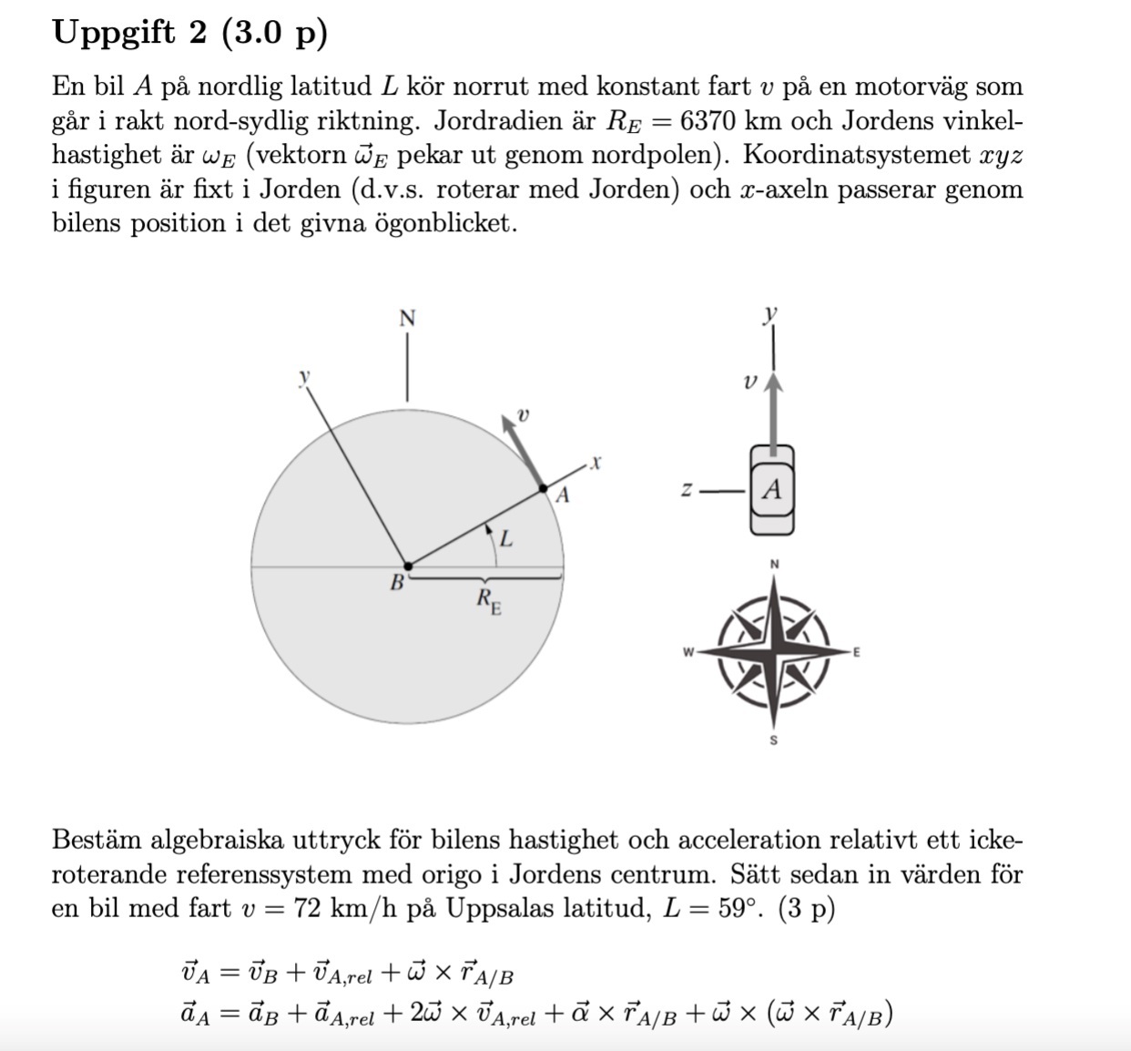 Mekanik 1: Roterande Referenssystem (Fysik/Universitet) – Pluggakuten