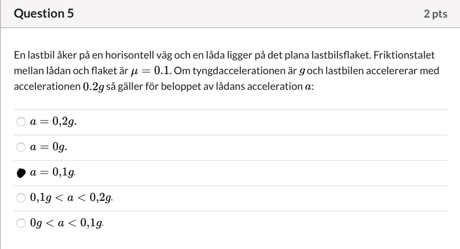 Acceleration (Fysik/Universitet) – Pluggakuten