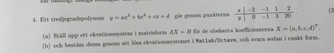 Linjär Algebra - Ställa Upp Ekvationssystem (Matematik/Universitet ...