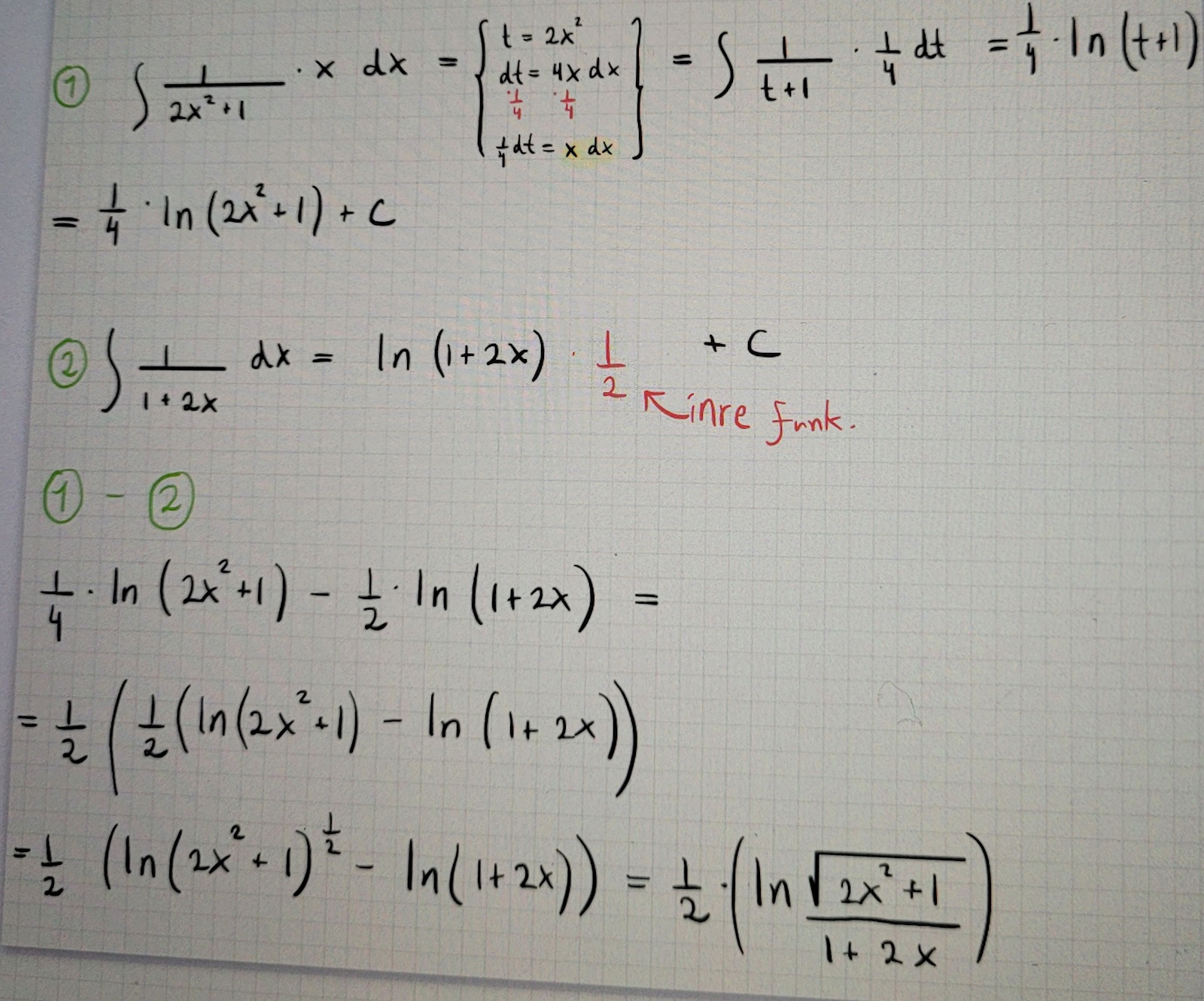 Logaritmer (Matematik/Matte 4/Integraler Och Tillämpningar) – Pluggakuten