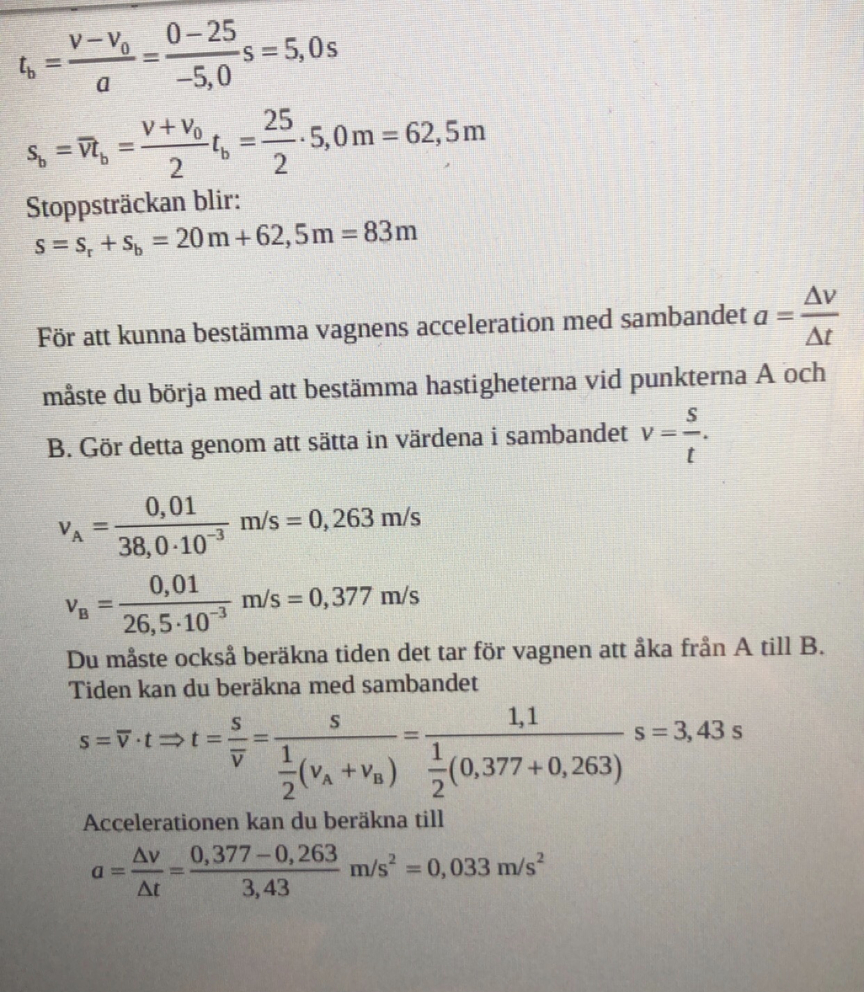 Acceleration O Hastighet (Fysik/Fysik 1) – Pluggakuten