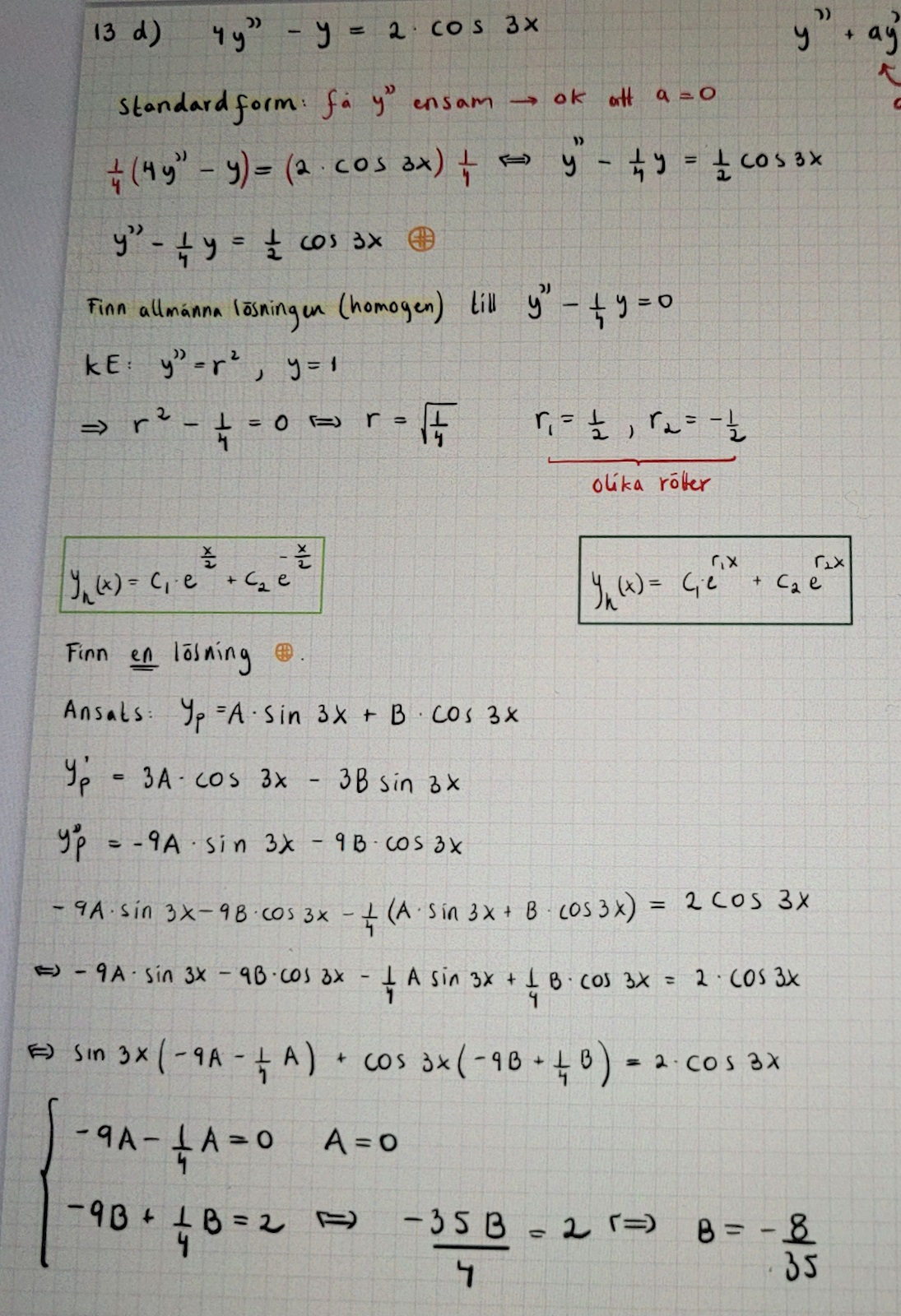 Finn Konstanten A Och B (Matematik/Universitet) – Pluggakuten