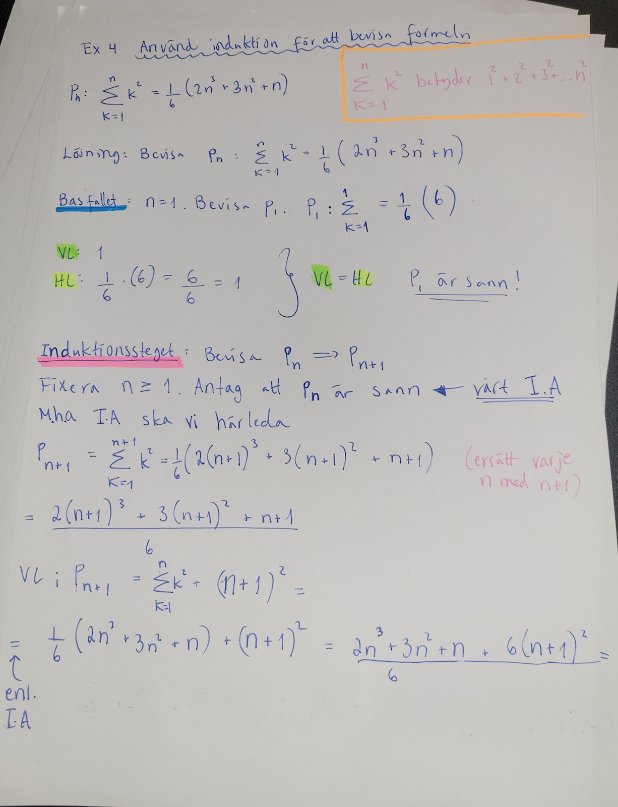 Induktion (Matematik/Universitet) – Pluggakuten