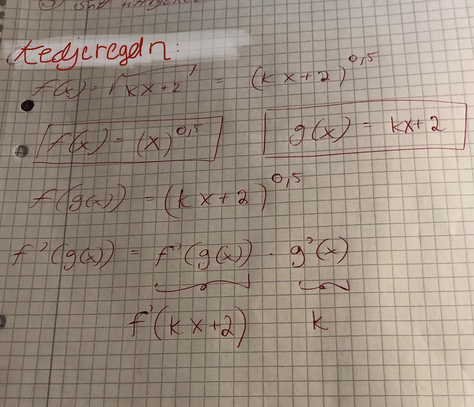 Kedjeregeln (Matematik/Matte 4/Derivata) – Pluggakuten