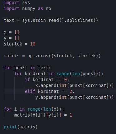 matris koordinater i textfil? (Programmering/Python) – Pluggakuten