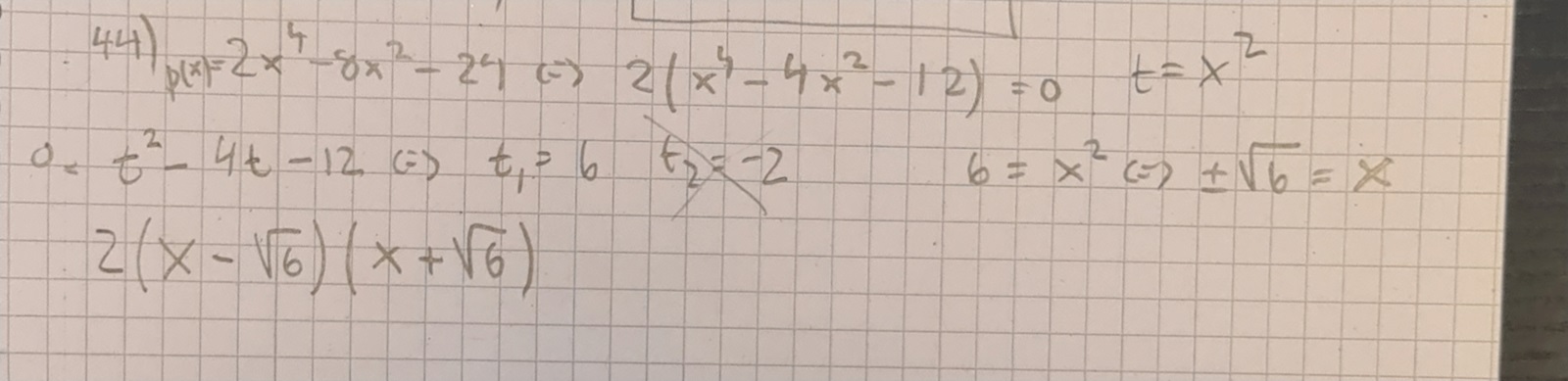 Faktorisera Polynom (Matematik/Matte 3/Algebraiska Uttryck) – Pluggakuten