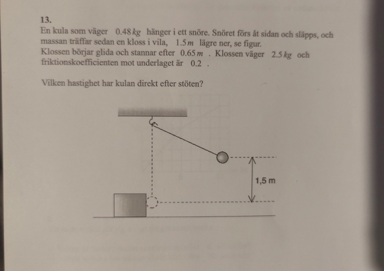 Svår Uppgift (Fysik/Fysik 1) – Pluggakuten