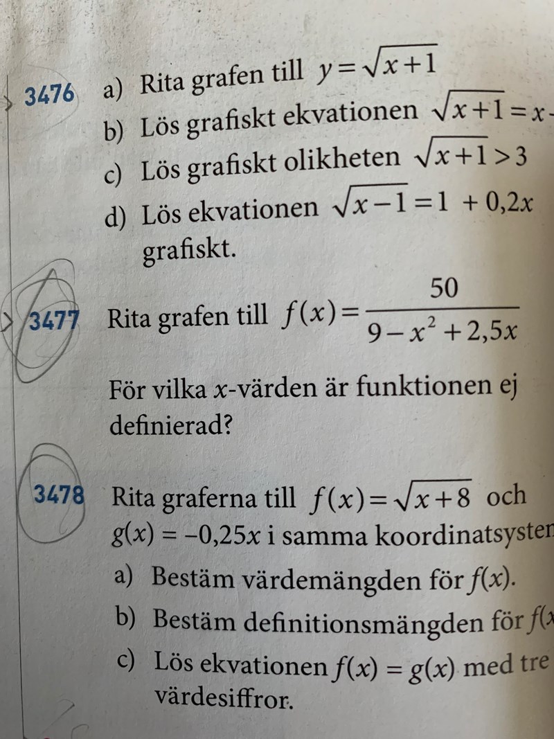 For Vilka X Ar Funktionen Ej Definierad Matematik Matte 2 Funktioner Och Grafer Pluggakuten