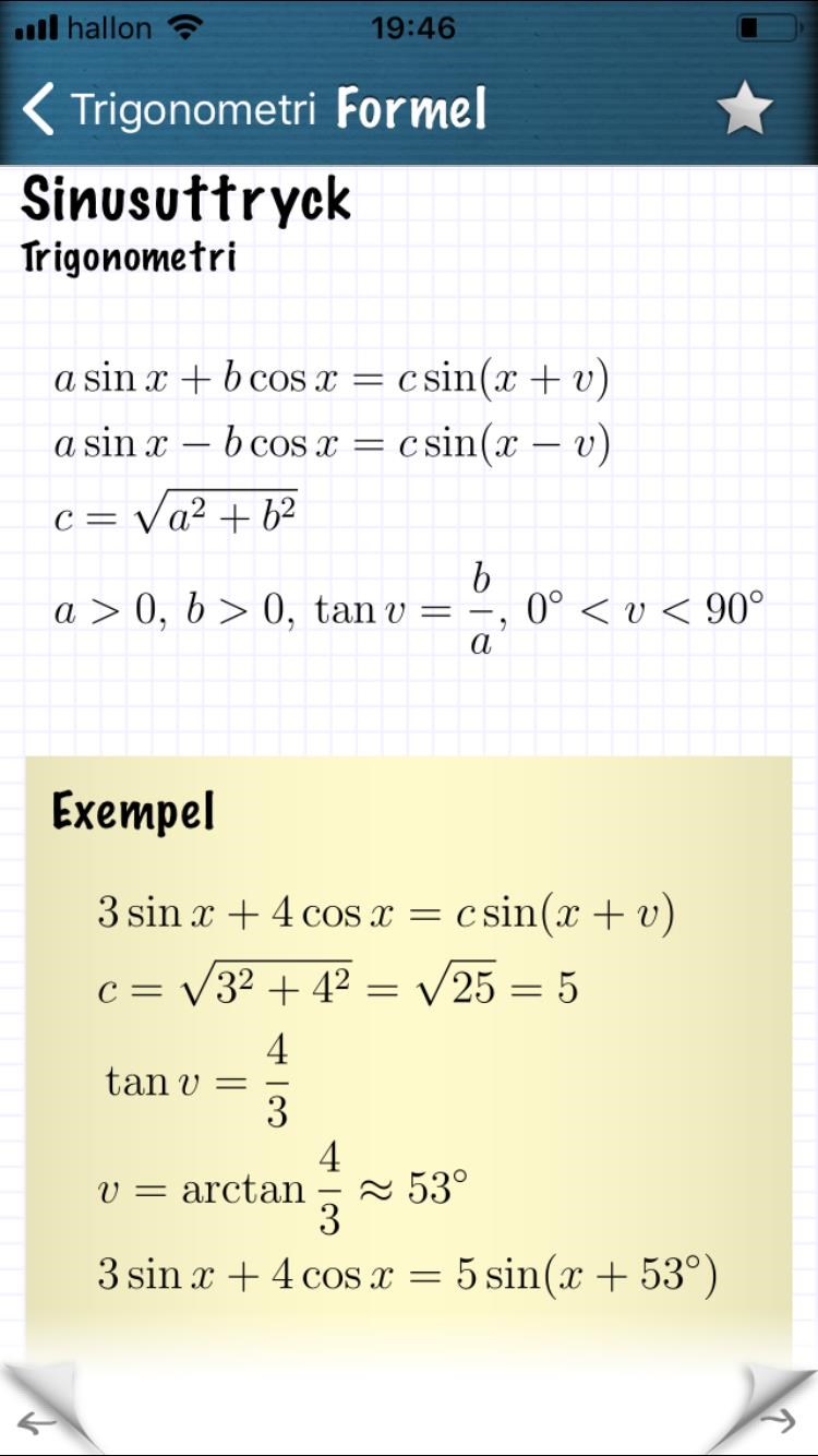 Skriv Funktionen Pa Formen Y M Sin X V Matematik Matte 4 Trigonometri Pluggakuten