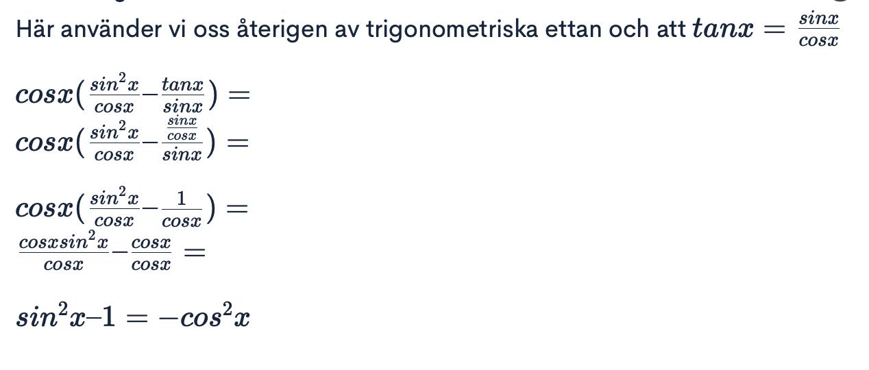 Trigonometriska Formler (Matematik/Matte 4) – Pluggakuten