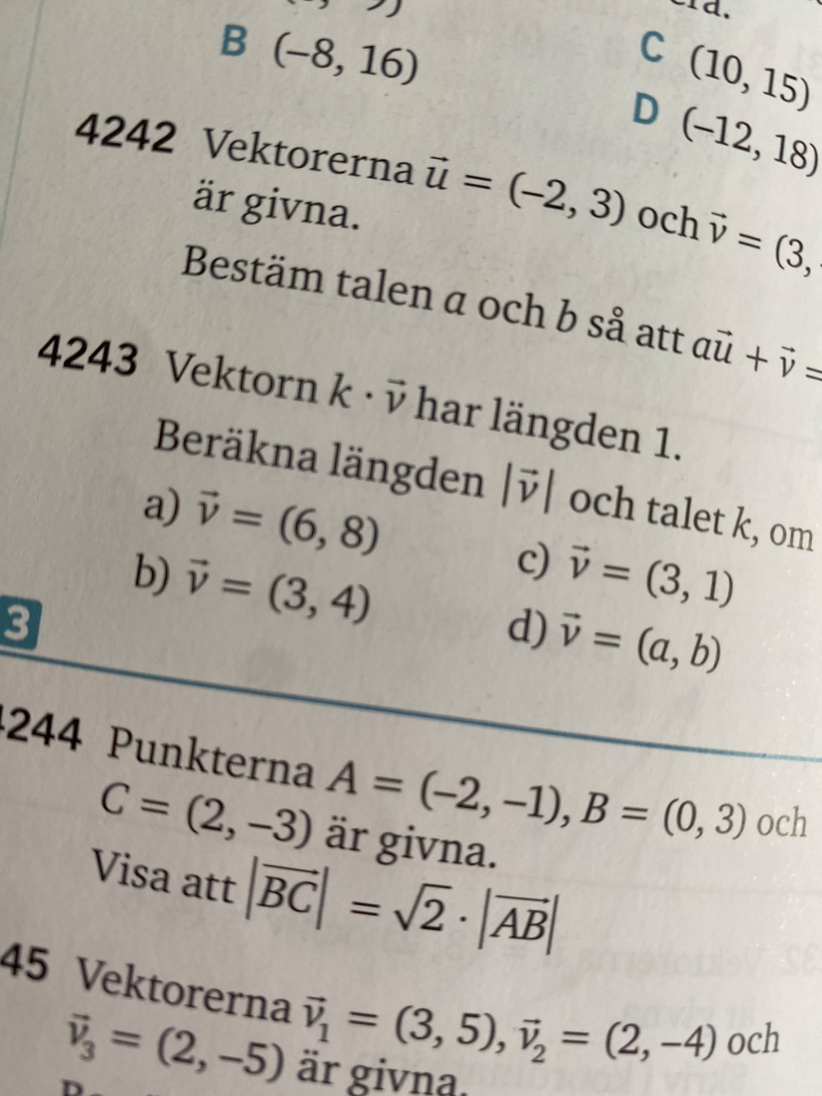 Vektorer (Matematik/Matte 1/Geometri) – Pluggakuten