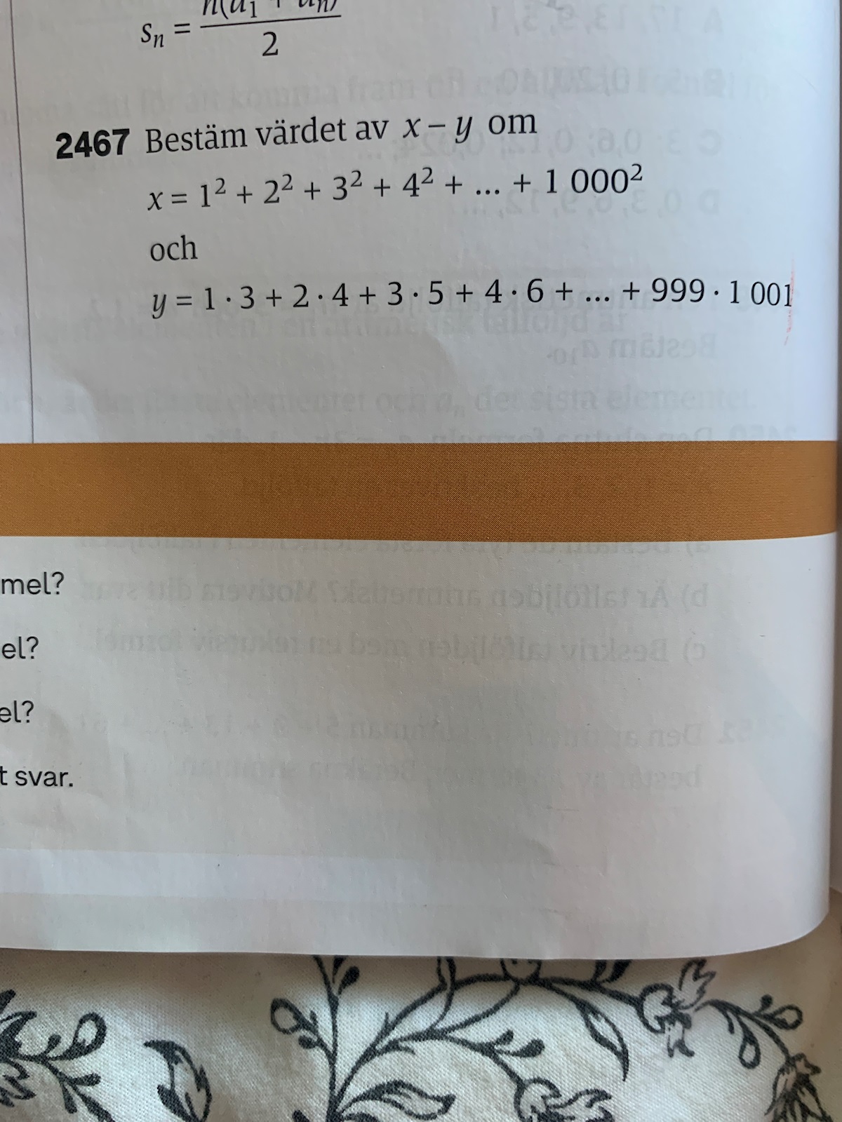 Formler Och Talföjlder Nivå 3 Uppgift (Matematik/Matte 1/Algebra ...