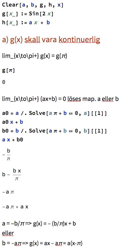 Kontinuerlig Funktion Losnings Hjalp Matematik Universitet Pluggakuten