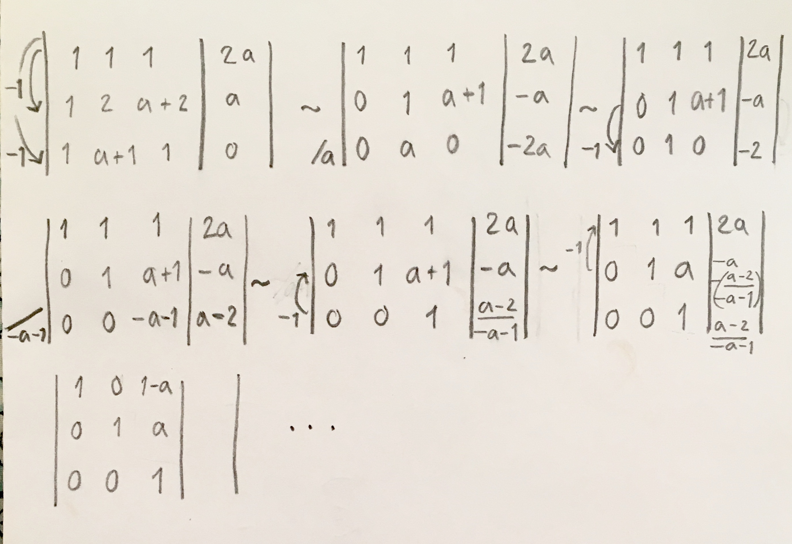 För Vilka A är Vektorerna Linjärt Oberoende? (Matematik/Universitet ...