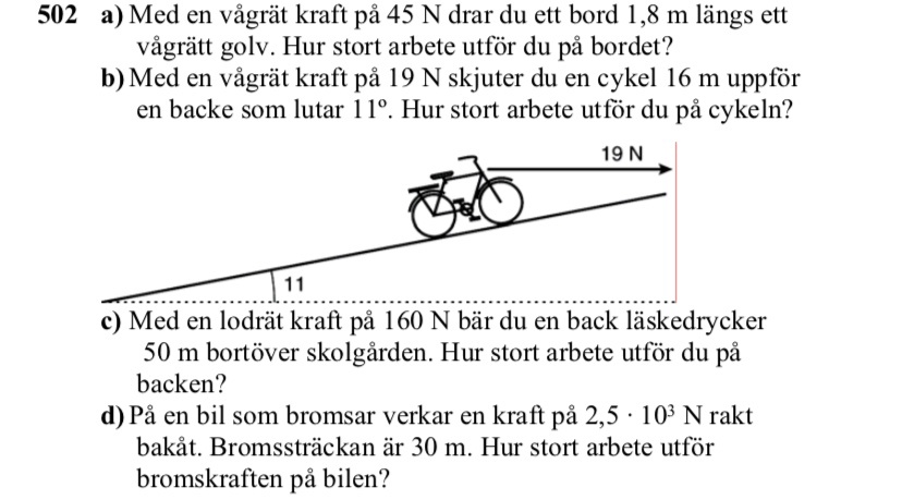 Arbete (Fysik/Fysik 1) – Pluggakuten