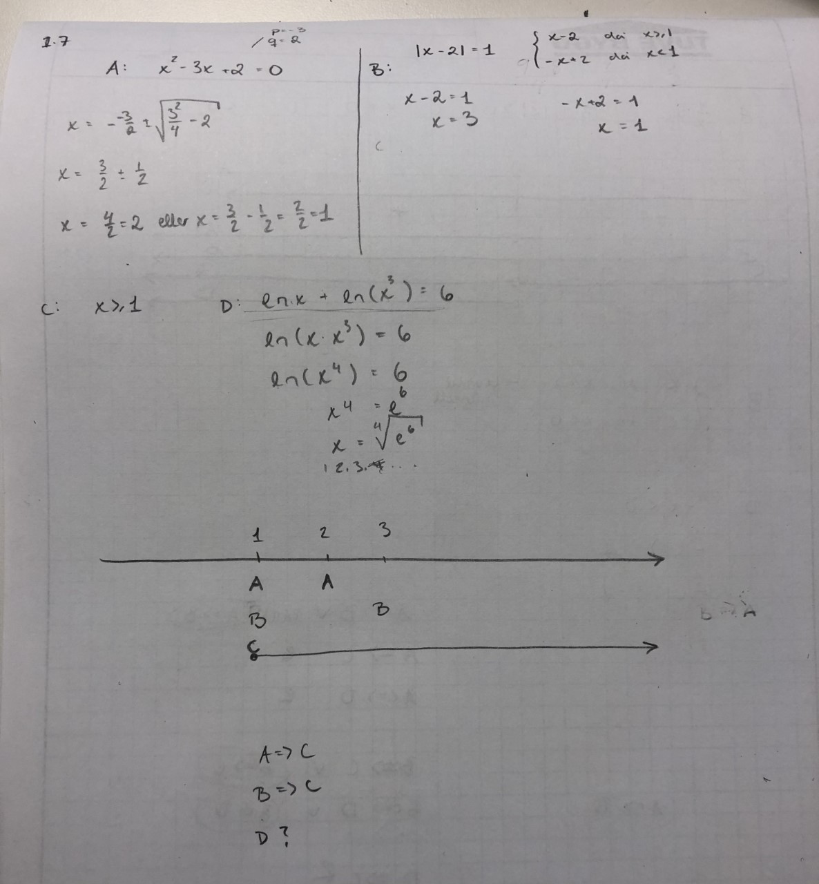 Implikationer (Matematik/Universitet) – Pluggakuten