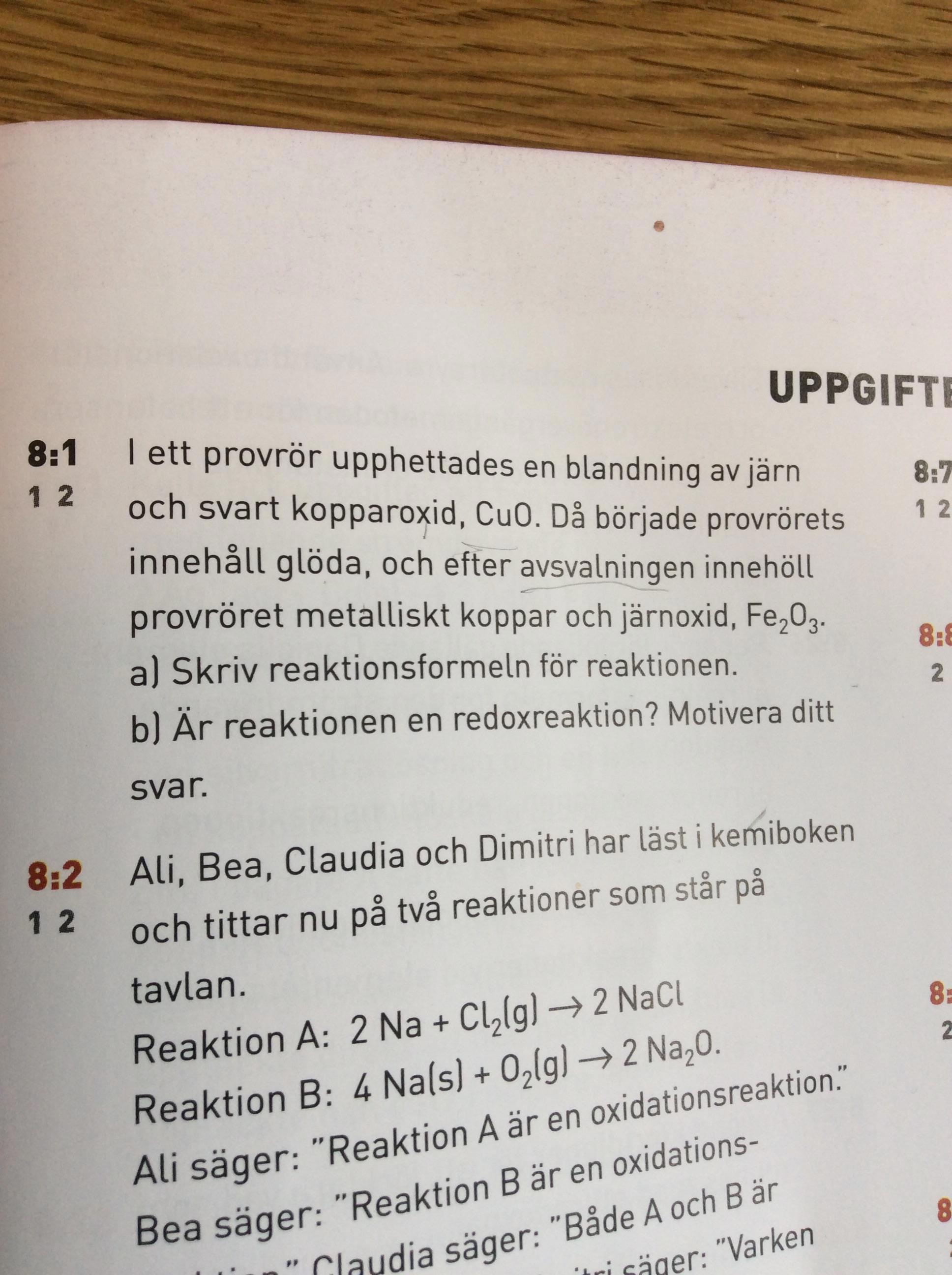 Är Reaktionen En Redoxreaktion? (Kemi/Kemi 1) – Pluggakuten