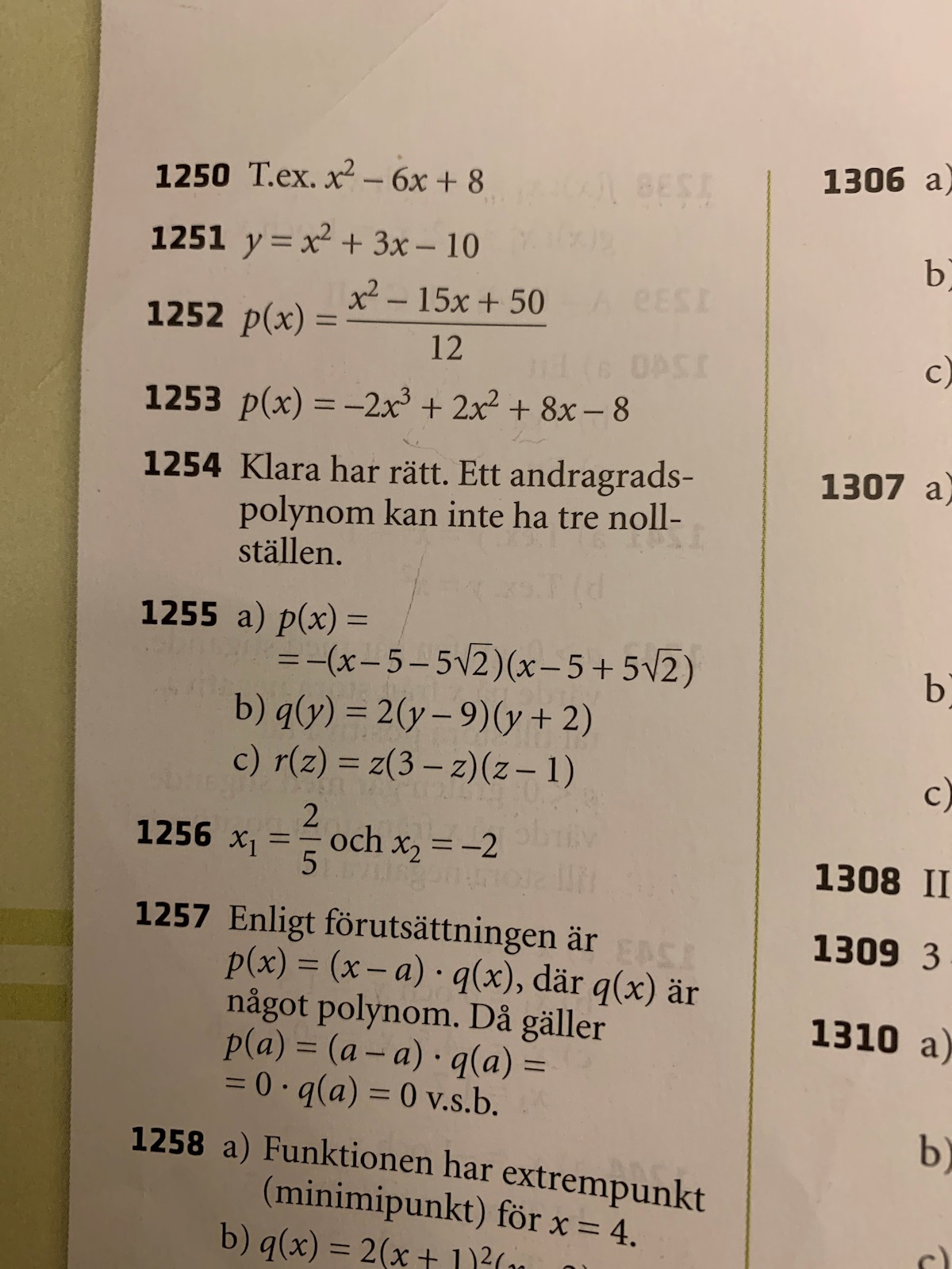 Faktorisering Av Polynom (Matematik/Matte 3/Algebraiska Uttryck ...