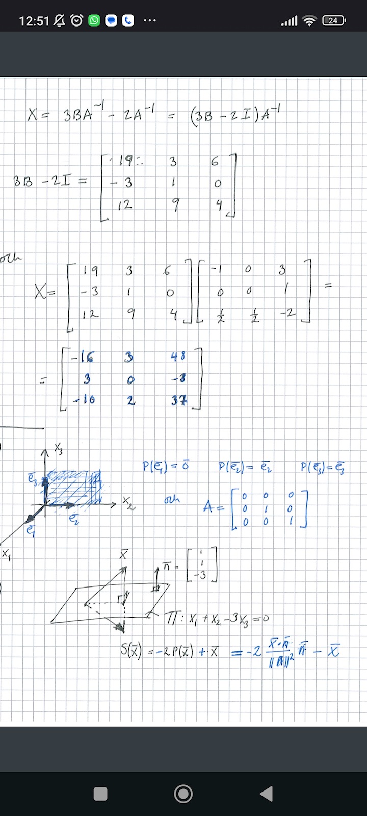 Normalvektorn Till Projektion I Plan? (Matematik/Universitet) – Pluggakuten