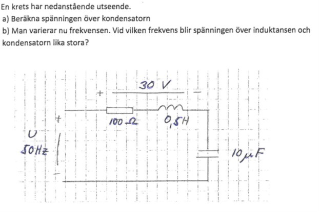 Beräkning Av Spänning Och Frekvens? (Fysik/Fysik 2) – Pluggakuten