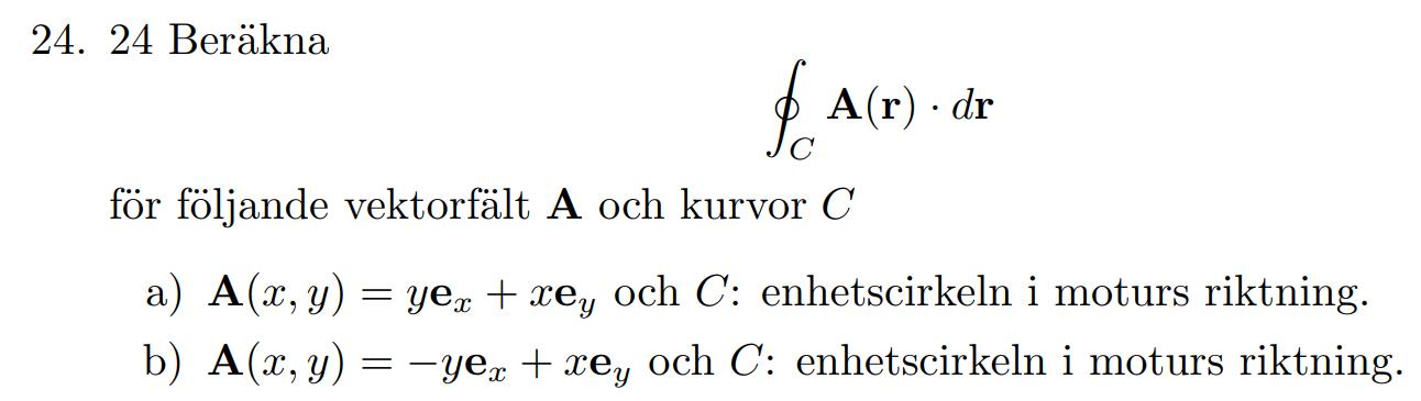 Vektoranalys: Facitfel? Linjeintegral (Matematik/Universitet) – Pluggakuten