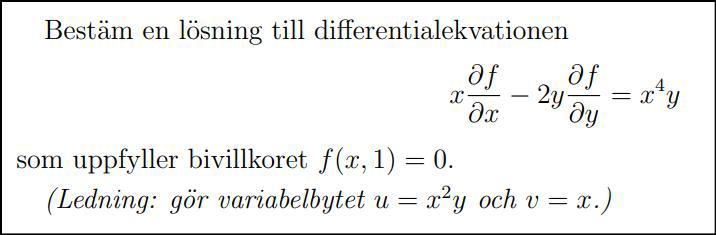 Flervariabelanalys: PDE (Matematik/Universitet) – Pluggakuten