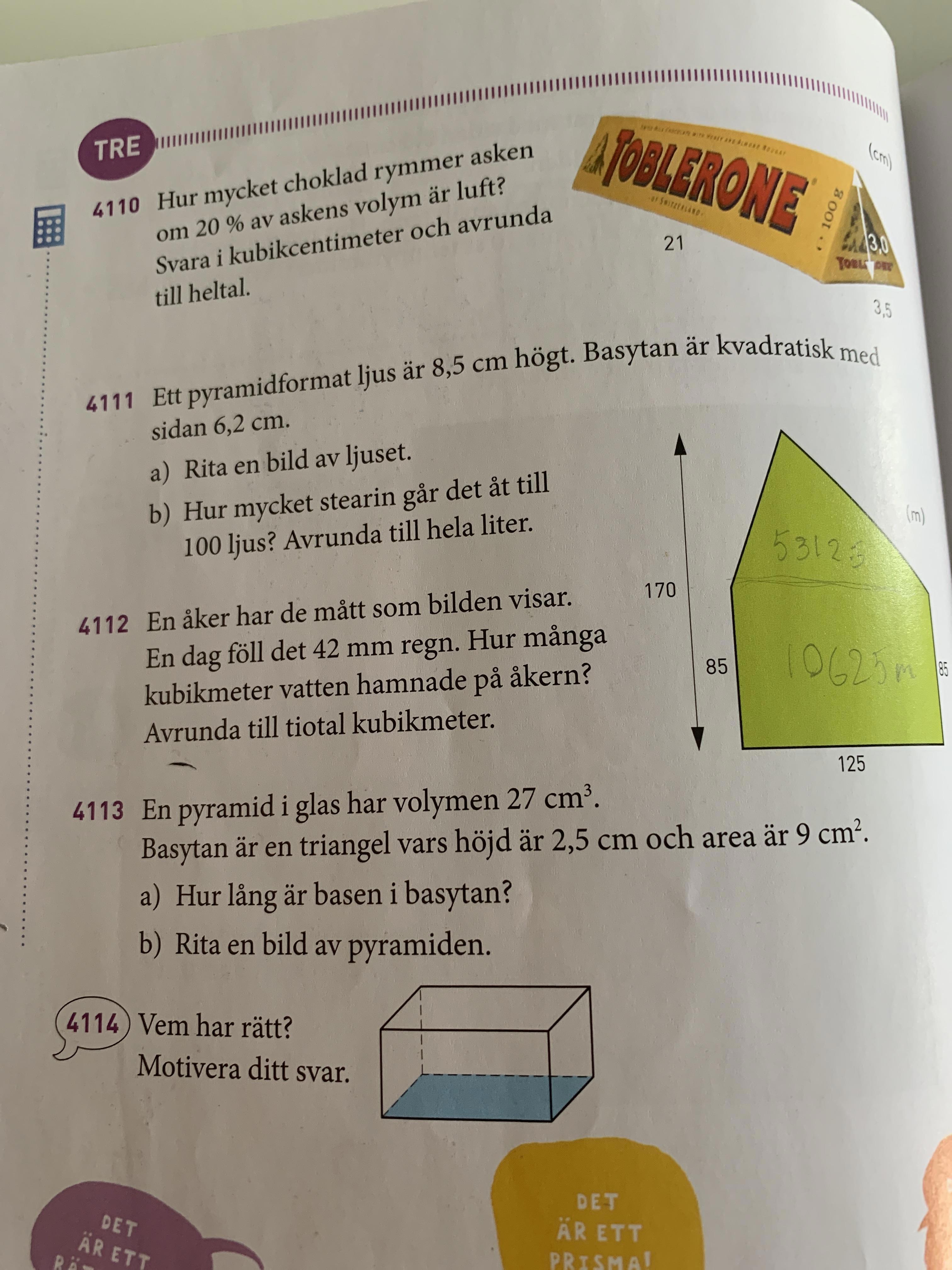 Geometri Volym Och Mått (Matematik/Årskurs 8) – Pluggakuten