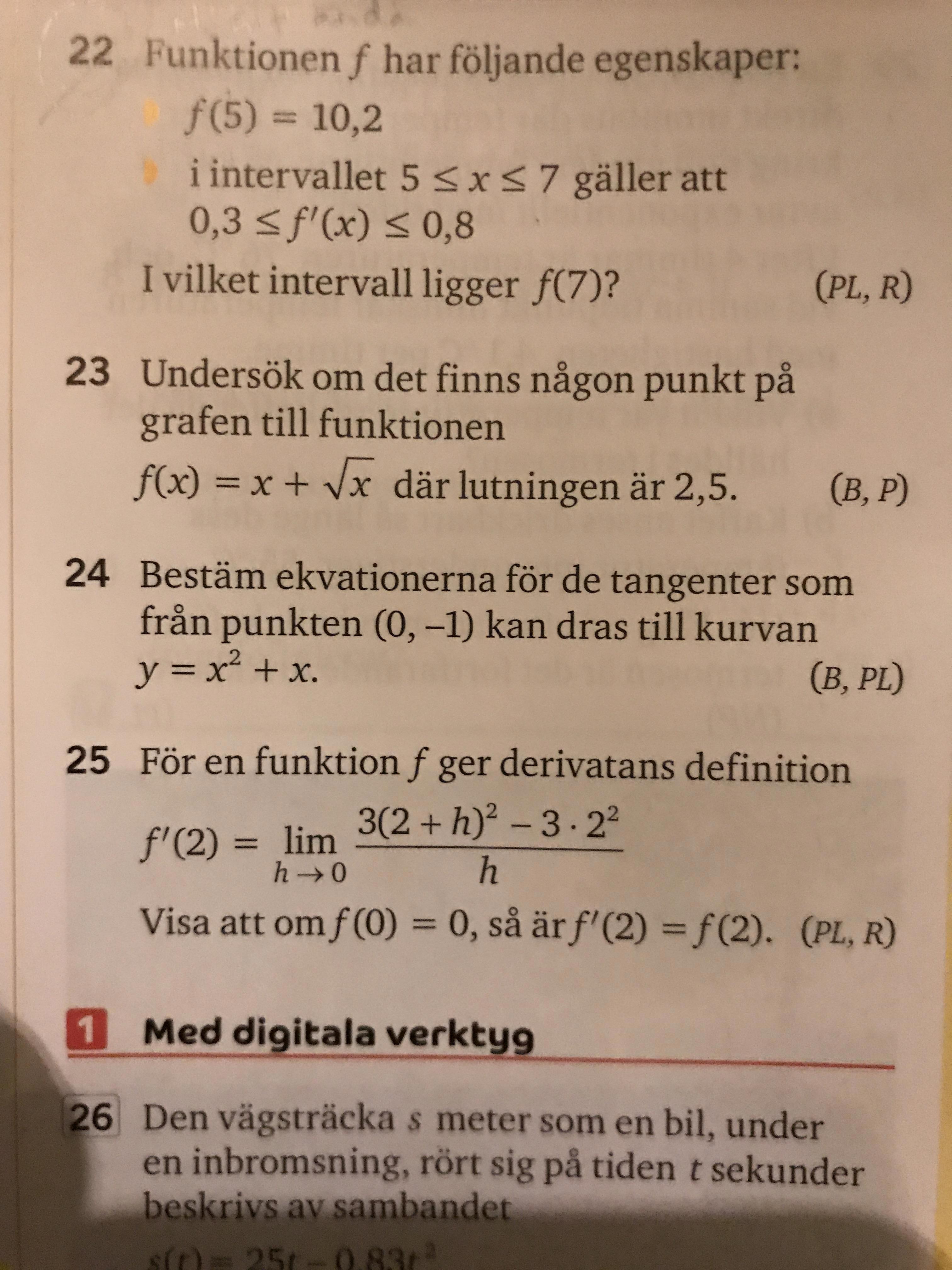 Tangenter (Matematik/Matte 3) – Pluggakuten